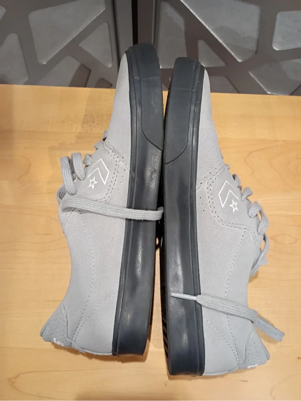 Converse CONS Lopez Suede Sneakers in Gray with Black Sole - Picture 5 of 14